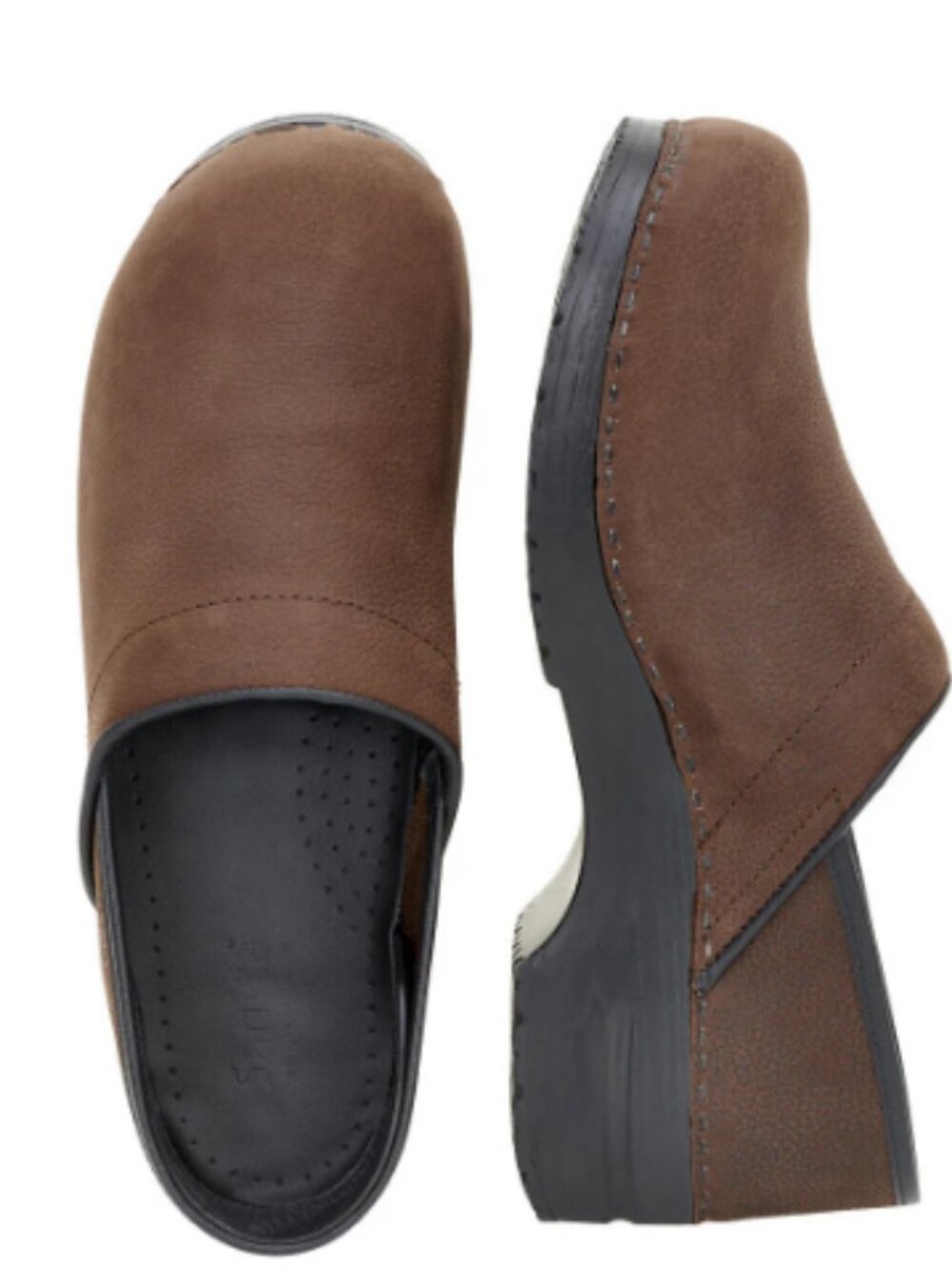 Sanita Pro Textured Oil Womens Clog in Antique Brown Sz 39 MSRP $140 - Picture 2 of 11